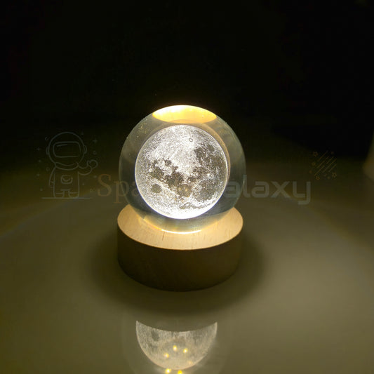 3D Crystal Moon Ball Lamp