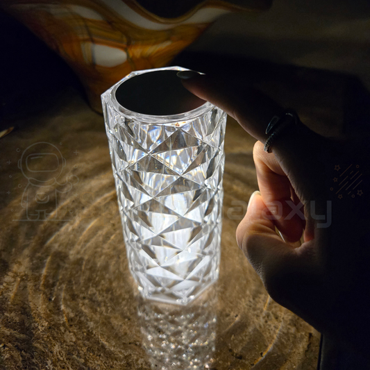 LED Crystal Table Lamp With 3 Colors